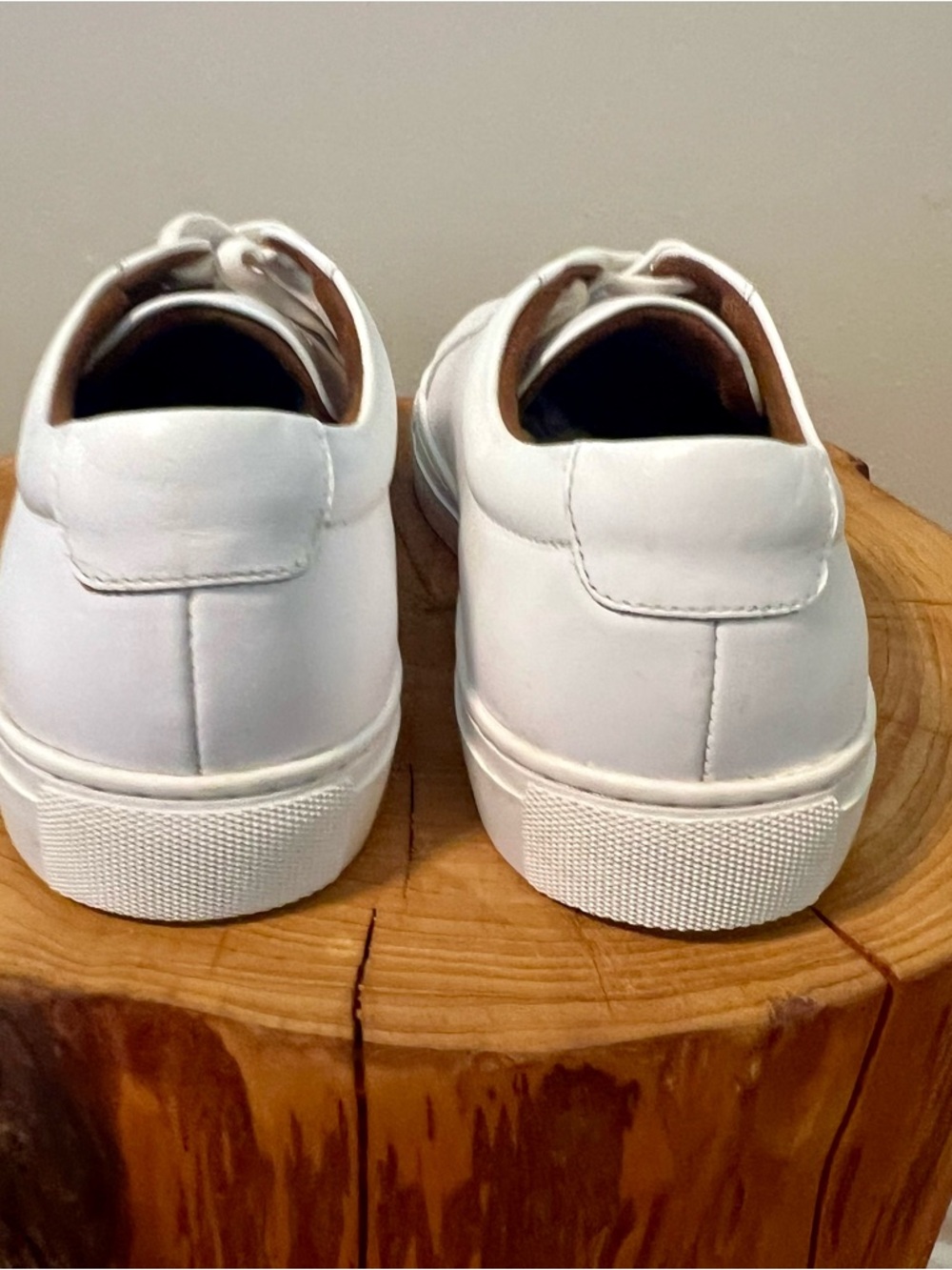 New Republic White Leather Lace-Up Men's Casual Sneakers Size 10.5 - Picture 4 of 9